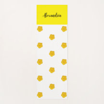 Golden Yellow Wildflower Photo Name Monogram