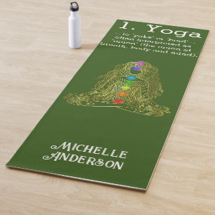 Golden Yoga Giro mit Chakras Yoga Mat Yogamatte
