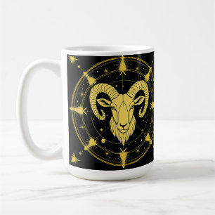 Golden Zodiac Symbol der Sterne Kaffeetasse