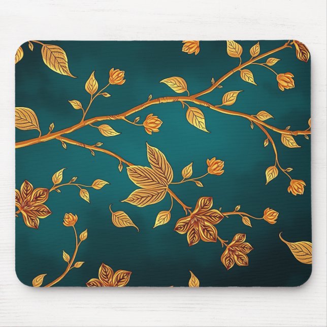Golden Zweig Elegance Mouse Pad Mousepad (Vorne)
