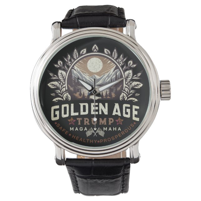 GOLDENALTER ARMBANDUHR (Vorderseite)