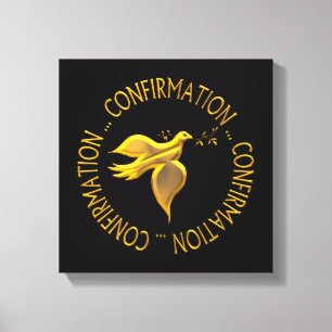 GOLDENBEKÄMPFUNG UND HOLY SPIRIT LEINWANDDRUCK
