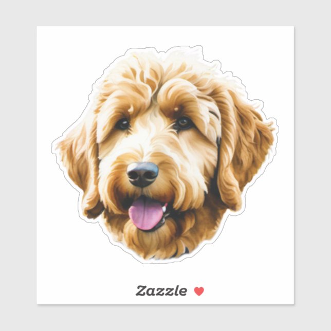 Goldendoodle Aufkleber (Blatt)