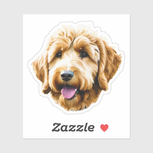 Goldendoodle Aufkleber (Blatt)