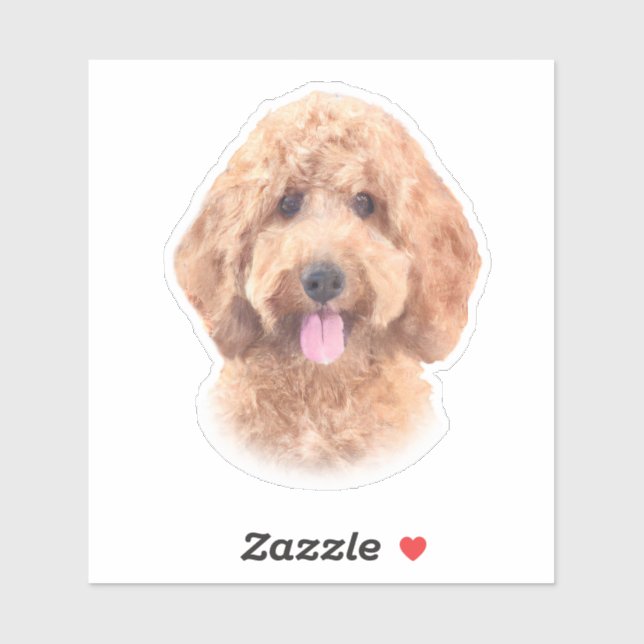 Goldendoodle Aufkleber (Blatt)