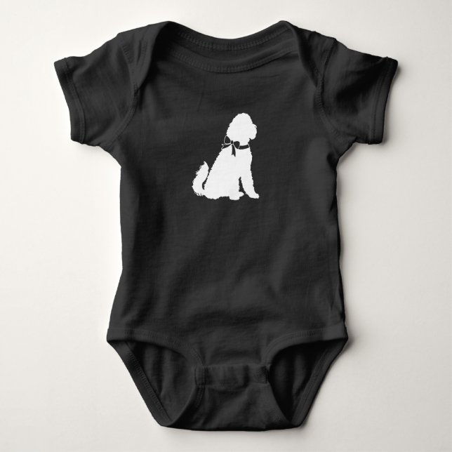 Goldendoodle Babydusche Baby Strampler (Vorderseite)