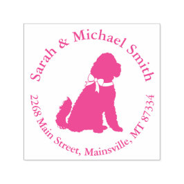 Goldendoodle Babydusche Rosa Permastempel