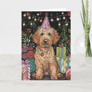 Goldendoodle Birthday Karte