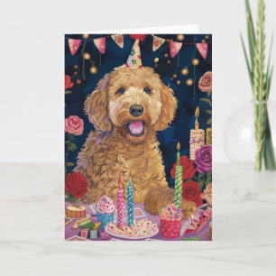Goldendoodle Birthday Karte
