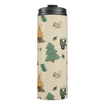 Goldendoodle Camping-Abenteuer-Thermal-Tumbler