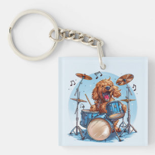 Goldendoodle Chien Jouant de la Batterie