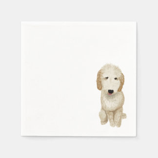 Goldendoodle Cocktail Napkin - individuell anpassb Serviette