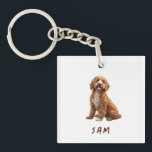 Goldendoodle Custom Pet Schlüsselanhänger<br><div class="desc">Benutzerdefinierter Schlüsselanhänger für Haustiere. Das ist ein Goldendoodle. Schreiben Sie mir die Farbe Ihres Goldendoodles und ich werde einen bestimmten Teller für diese Farbe machen. Ich schicke dir einen Link für diese Farbe oder schicke mir die Hunderasse. Die Änderungen müssen vor der Bestellung des Schlüsselanhängers vorgenommen werden. Der Designer übernimmt...</div>