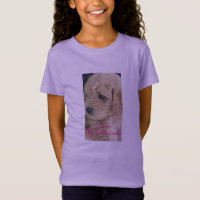 Goldendoodle cutest, violet, t-shirt de fille