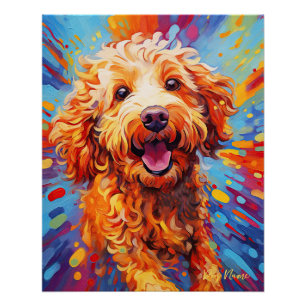 Goldendoodle Dog 005 - Zetton Ziana Poster