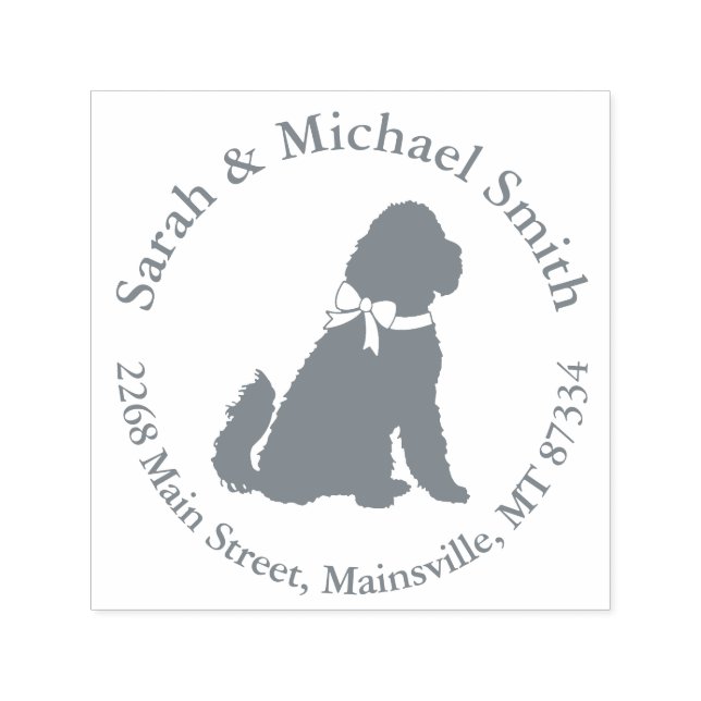 Goldendoodle Dog Baby Dusche Geschlechtslos Permastempel (Design)