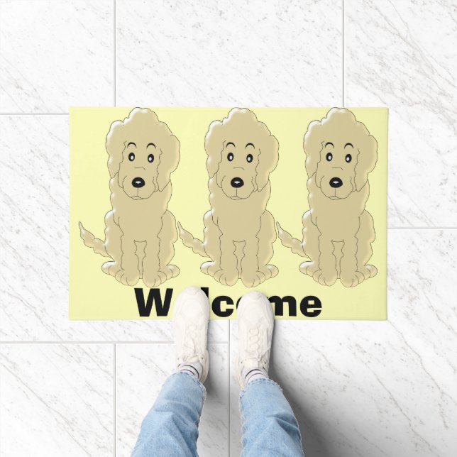 Goldendoodle Dog Design Fußmatte (Indoor)
