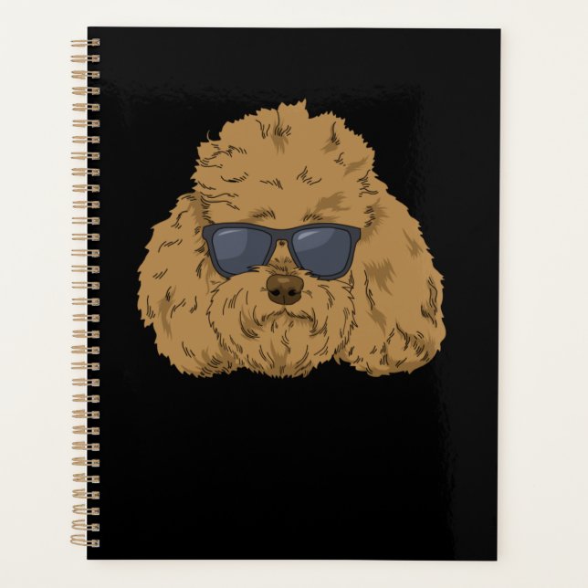 Goldendoodle Dog Doodle Mama gibt Vater Labradoodl Planer (Vorderseite)