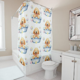 Goldendoodle Dog Duschvorhang