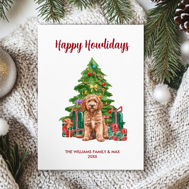 Goldendoodle Dog Familie Weihnachten (Von Creator hochgeladen)