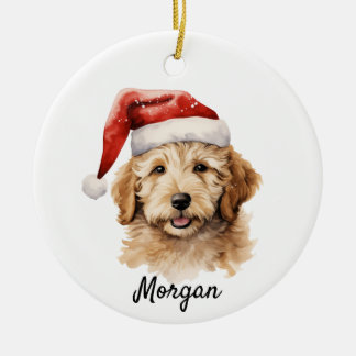 Goldendoodle Dog Keramik Ornament