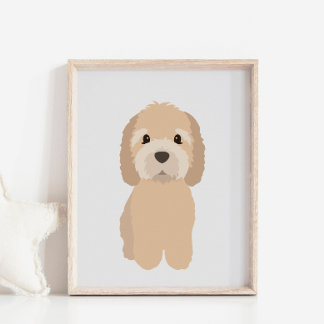 GoldenDoodle Dog Kinderzimmer & Kids Room Decorati Poster