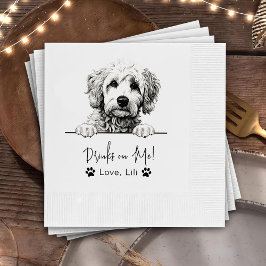 Goldendoodle Dog Personalisierte Getränke Serviette
