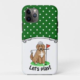 Goldendoodle Dog Playing Golf (Red whmk2) Niedlich Case-Mate iPhone Hülle