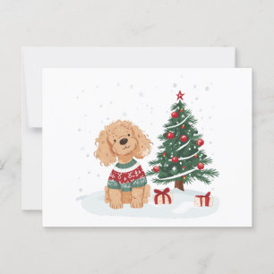 Goldendoodle Dog Postkarte