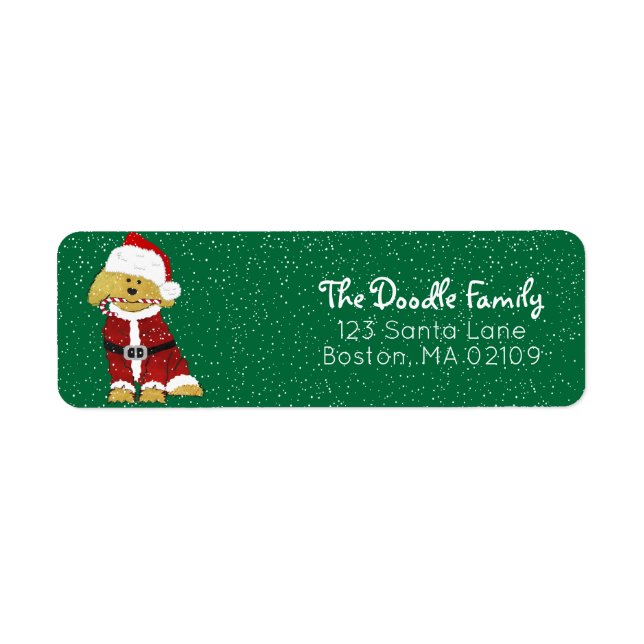 Goldendoodle Dog Santa Paws (Vorne)