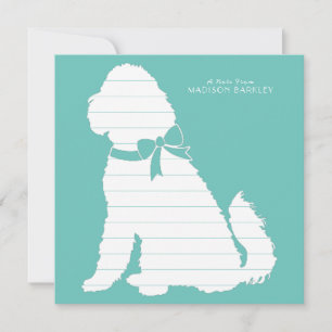 Goldendoodle Dog Welpenlabradoodle Dankeskarte