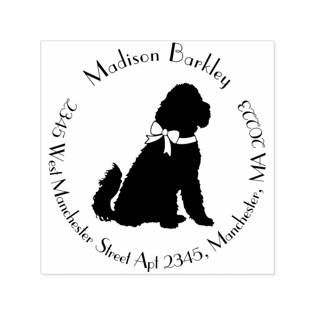 Goldendoodle Dog Welpenlabradoodle Permastempel (Design)