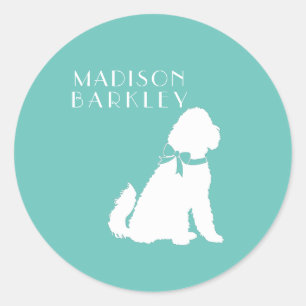 Goldendoodle Dog Welpenlabradoodle Runder Aufkleber