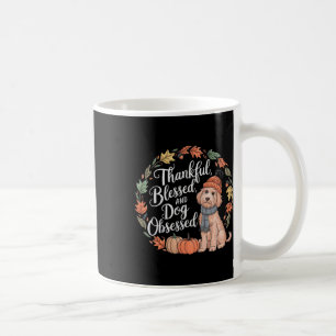 Goldendoodle Erntedankfest Kürbis Hund Herbstblatt Kaffeetasse