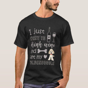Goldendoodle F1 F1B Mini Micro Lockig Wellige Hund T-Shirt