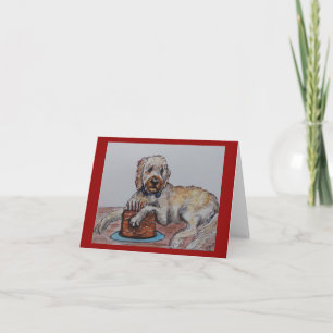 Goldendoodle-Geburtstagskarte Dankeskarte