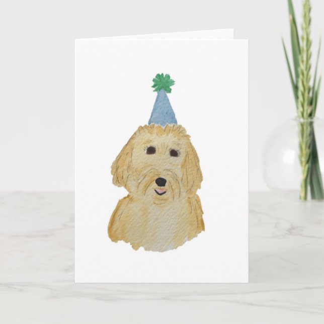 Goldendoodle Geburtstagskarte Karte (Vorderseite)