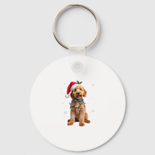 Goldendoodle-Hund-Baum-Weihnachts-Pullover Xmas Ha Schlüsselanhänger