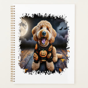 Goldendoodle-Hund Halloween Planer