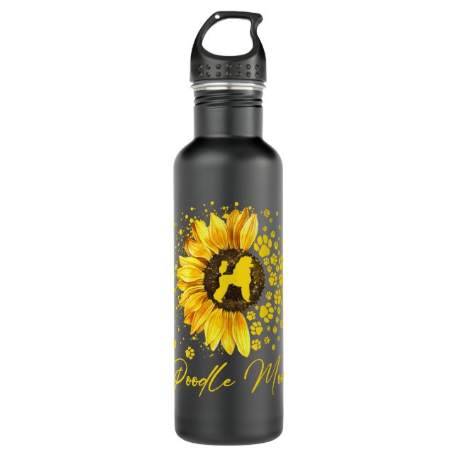Goldendoodle Hund Mama Doodle  Edelstahlflasche (Vorderseite)