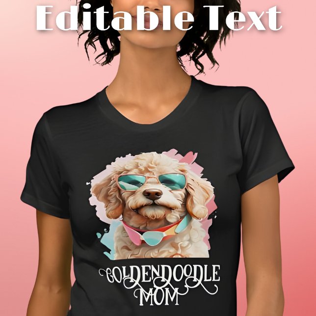 Goldendoodle Hund Mama Sonnenbrille T-Shirt (Von Creator hochgeladen)