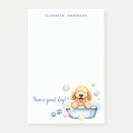 Goldendoodle Hund Personalisiert Post-it Klebezettel