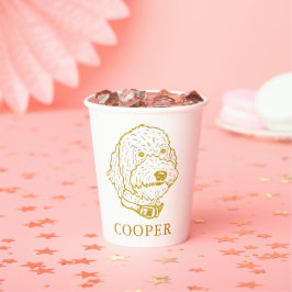 Goldendoodle Hund Personalisiert Zeichn Pappbecher