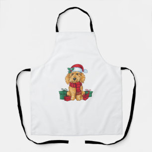 Goldendoodle Hund Weihnachtsfeier Santa Dog X Schürze