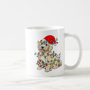 Goldendoodle Hund WeihnachtsLICHT Weihnachtsleute Kaffeetasse