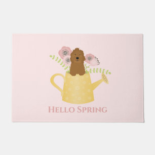 Goldendoodle in Wasserqualität Fußmatte