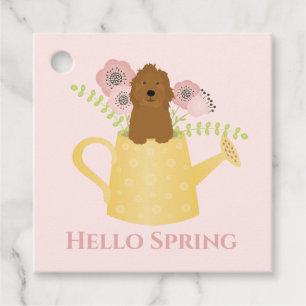 Goldendoodle in Wasserqualität Geschenkanhänger