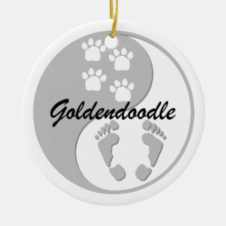 goldendoodle keramikornament
