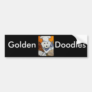 Goldendoodle-Koch Autoaufkleber