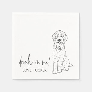 Goldendoodle Labradoodle Custom.Napkin Hund Hochze Serviette
